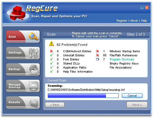 Windows Vista Registry Repair Program