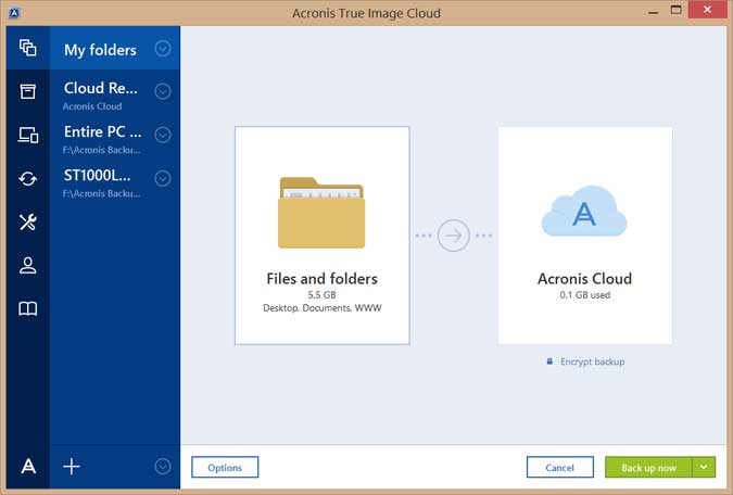 acronis true image 2017 backup and restore