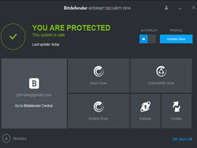 Bitdefender Internet Security 2016 – 50% OFF