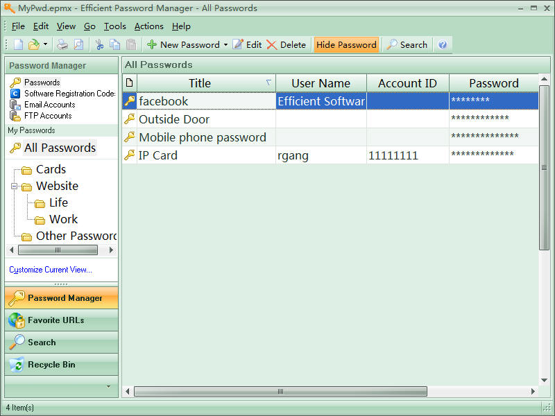Efficient Password Manager Screenshots 2