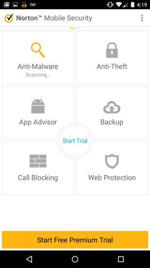 Norton Mobile Security Screenshots 1