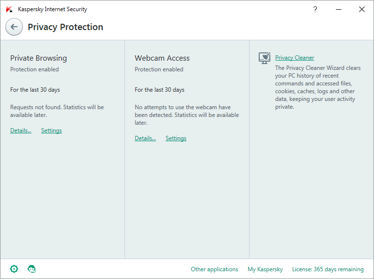 Kaspersky Internet Security Screenshots 2