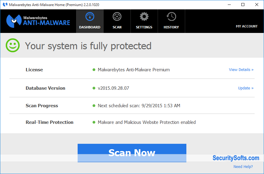 Malwarebytes Anti-Malware Premium Screenshots 1