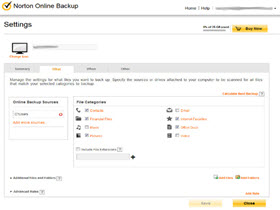 Norton Online Backup